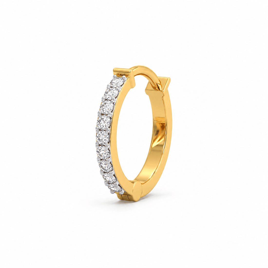 Diamond Huggie Hoops