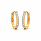 Diamond Huggie Hoops