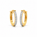 Diamond Huggie Hoops