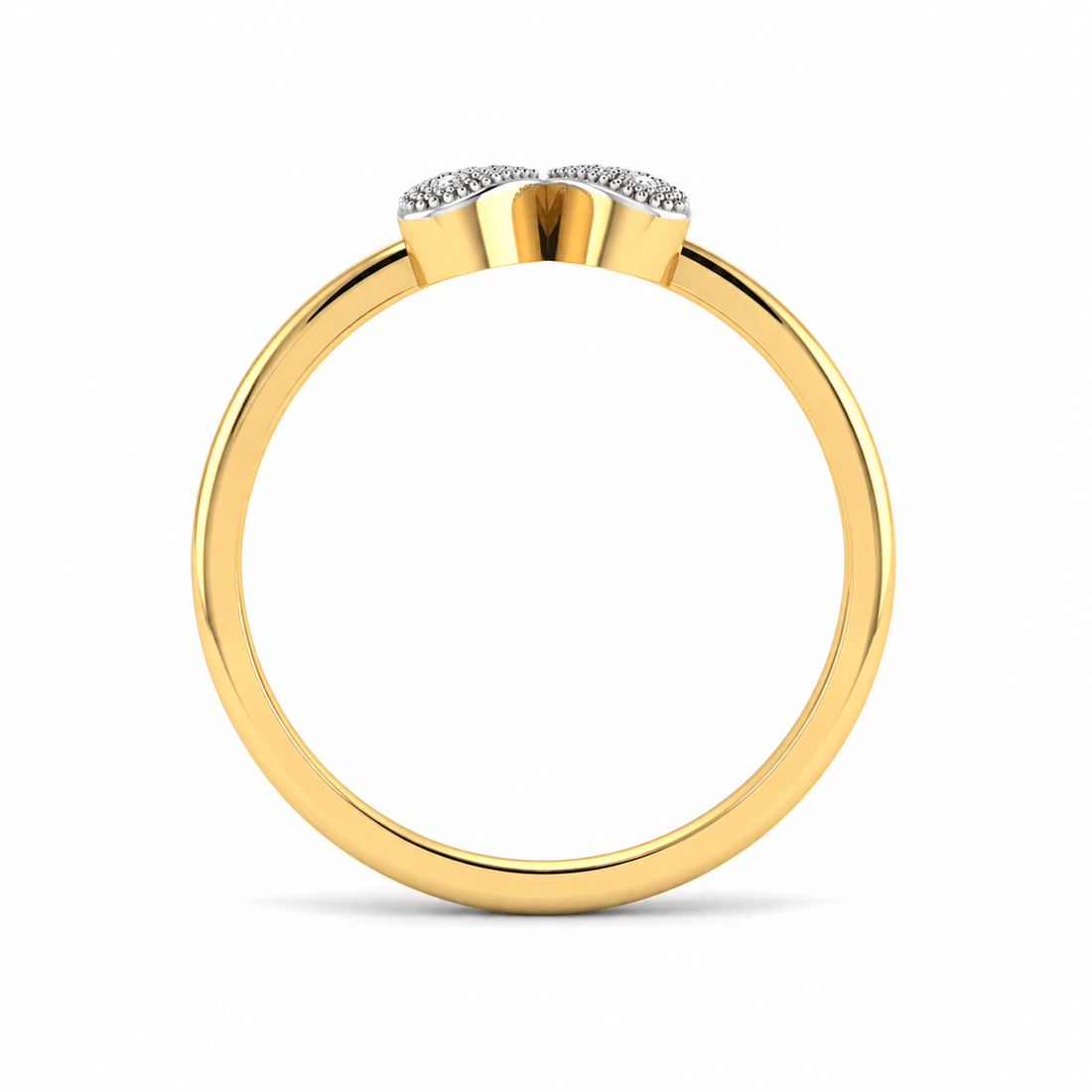 Duo Heart Diamond Band