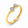 Duo Heart Diamond Band