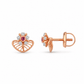 Fan Diamond Stud Earrings