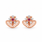 Fan Diamond Stud Earrings