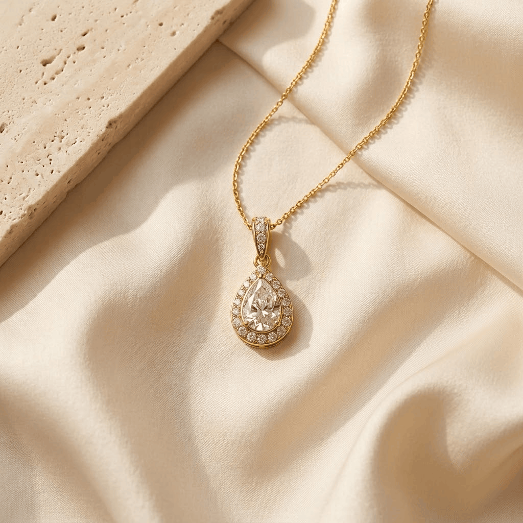 Petal Marquise Pendant