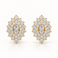 Marquise Halo Studs
