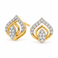 Open Petal Diamond Earrings