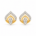 Open Petal Diamond Earrings