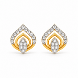 Open Petal Diamond Earrings