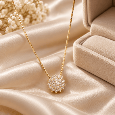 Floral Daisy Cluster Pendant