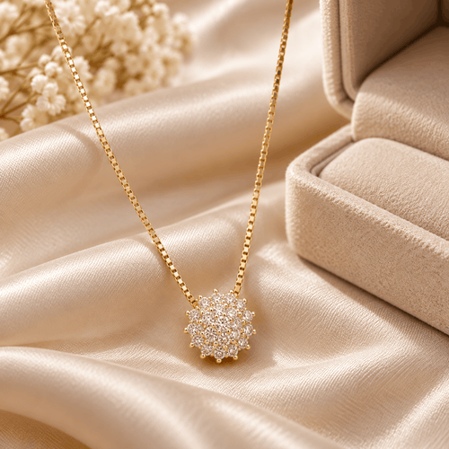 Floral Daisy Cluster Pendant