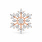 Snowflake Diamond Earrings