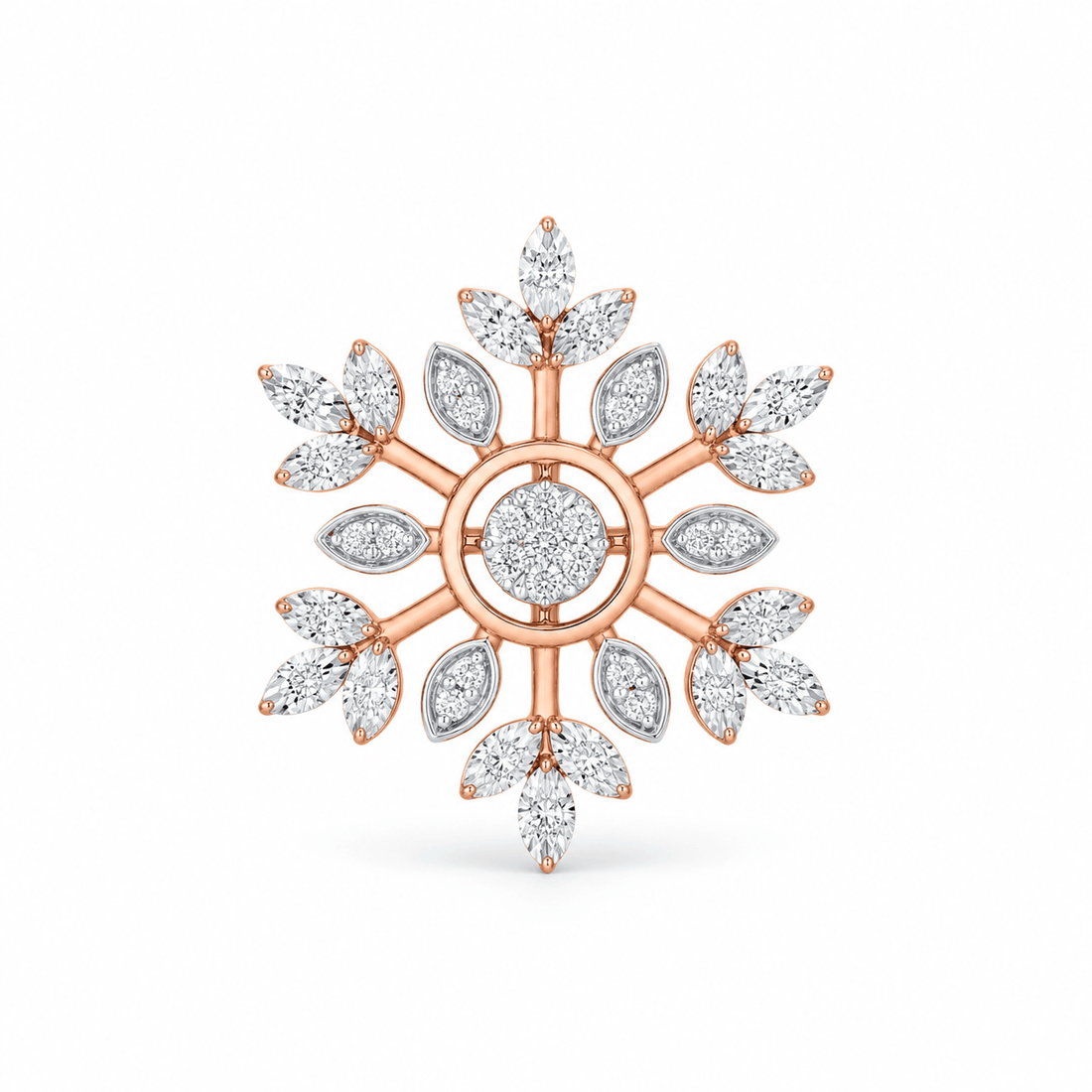 Snowflake Diamond Earrings