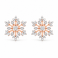 Snowflake Diamond Earrings