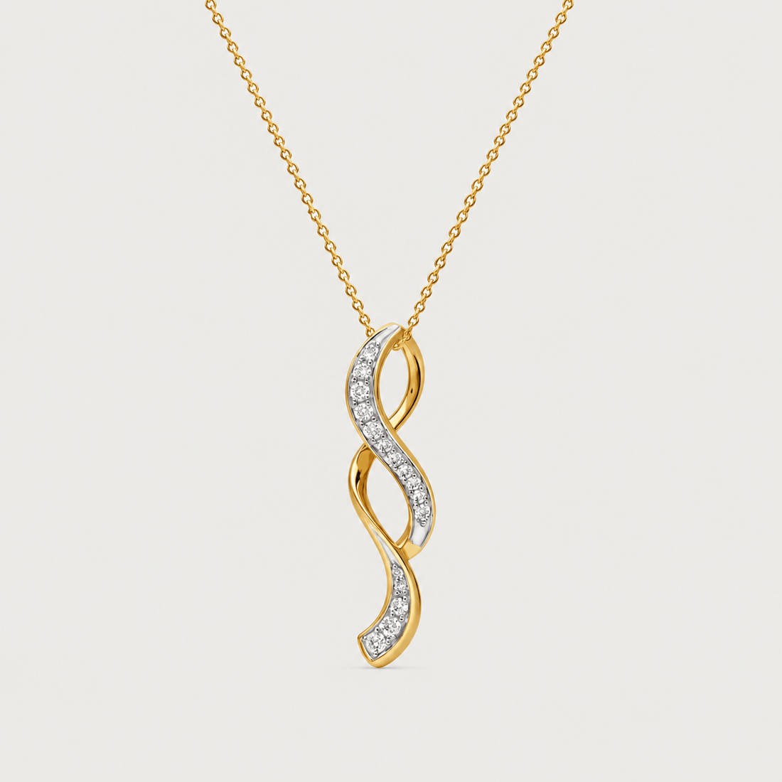 Twisted Diamond Pendant