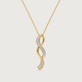 Twisted Diamond Pendant