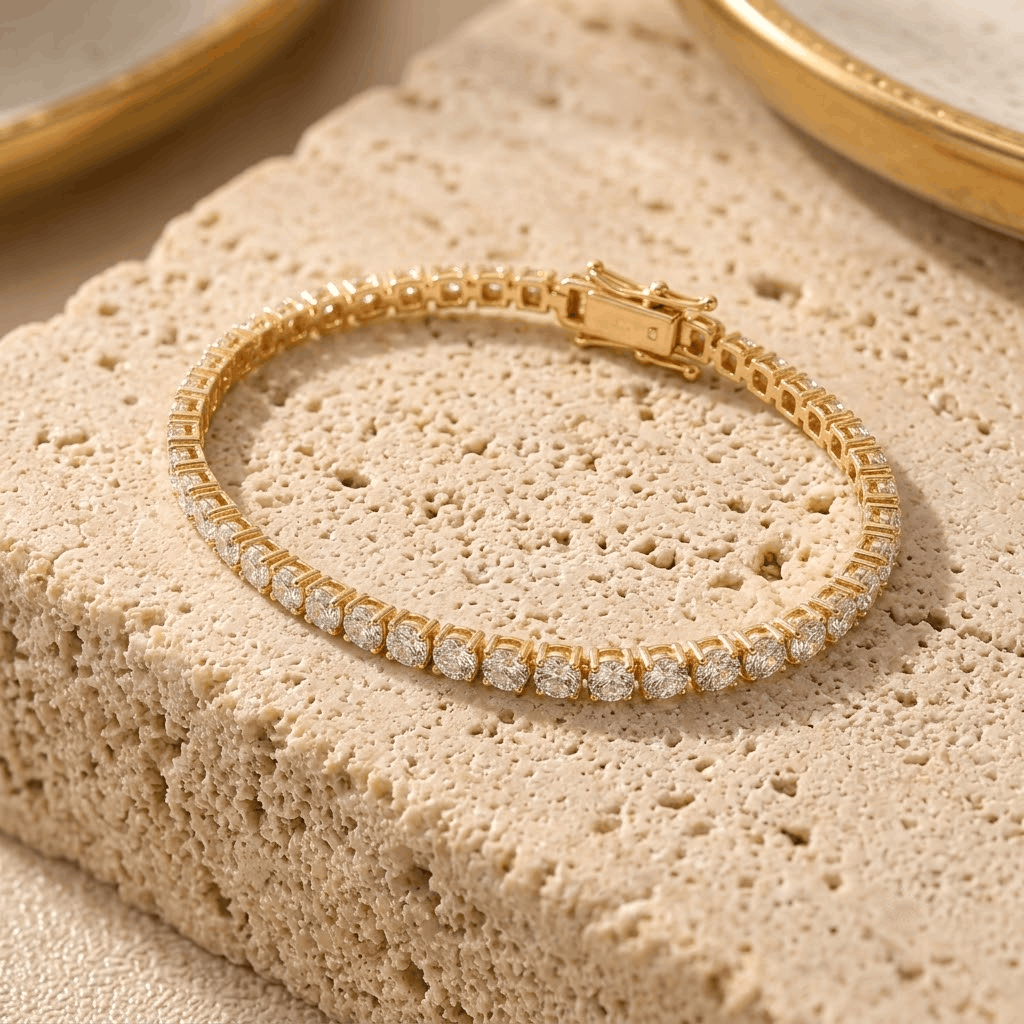 Twin Clover Diamond Bracelet
