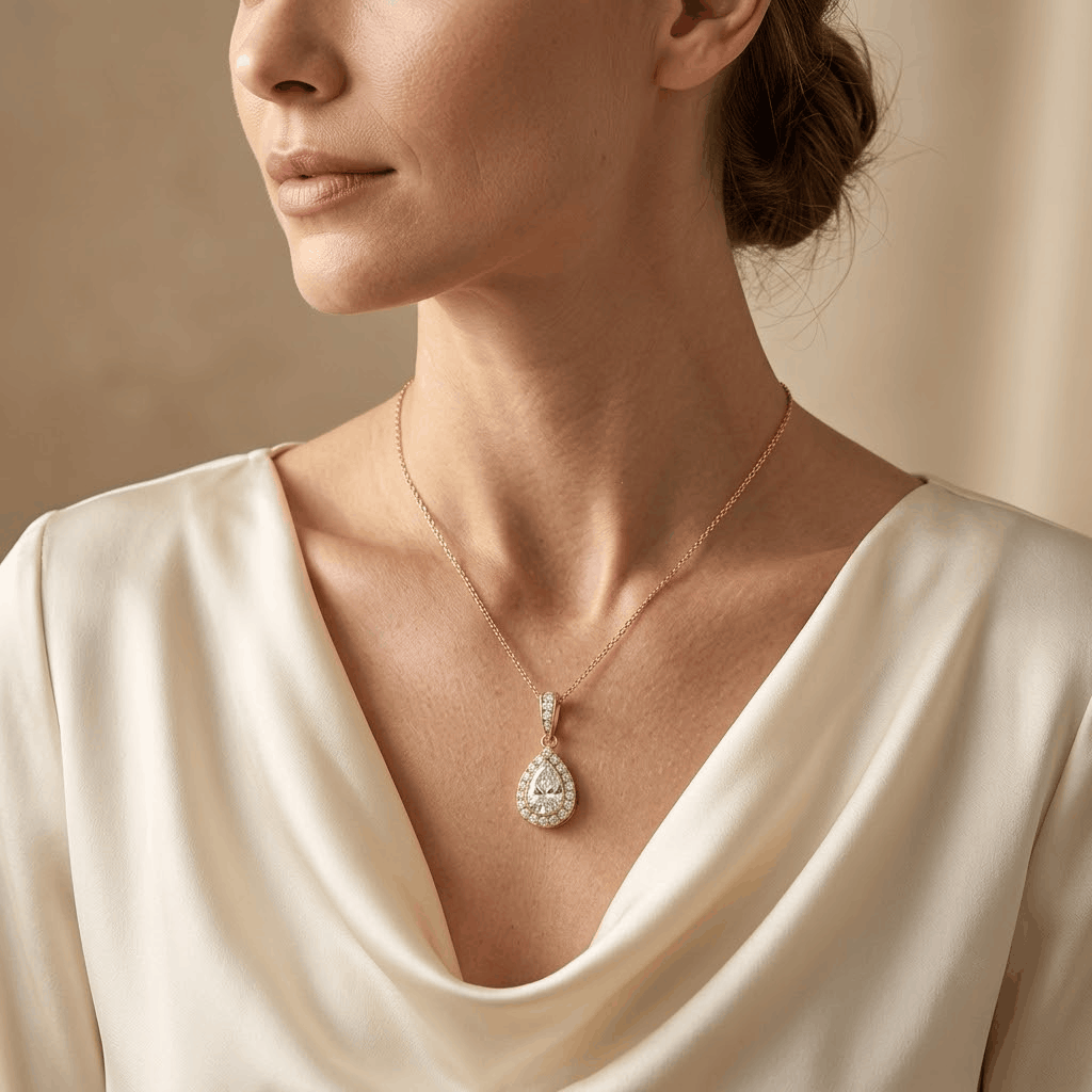 Petal Marquise Pendant