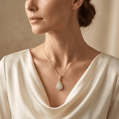 Petal Marquise Pendant